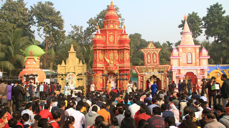 উৎসাহ-উদ্দীপনায় সরস্বতী পূজা উদযাপিত