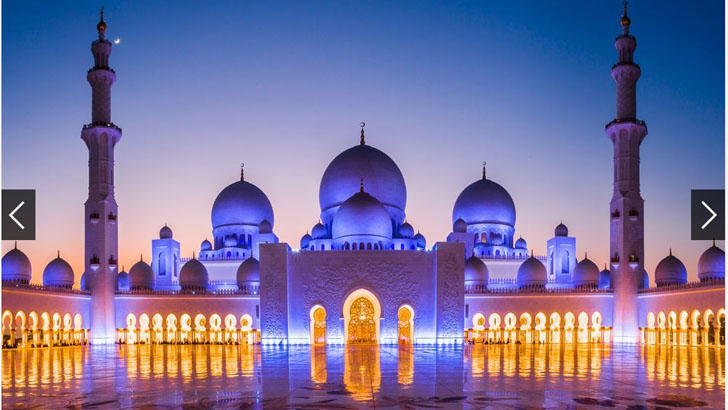 আবুধাবির শেখ জায়েদ মসজিদ শান্তির পরম ঠিকানা