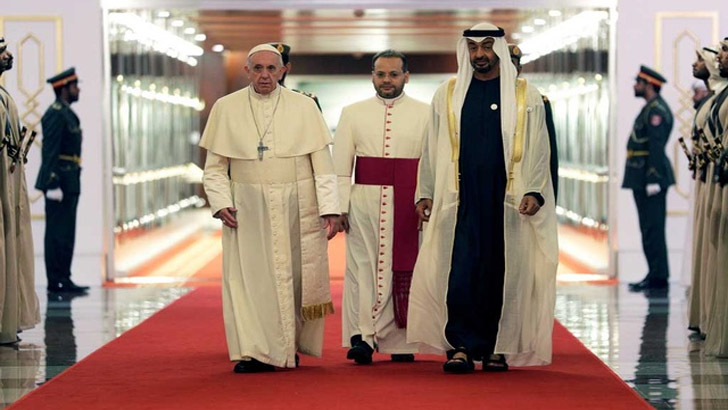 আরব আমিরাতে পোপের প্রথম সফর