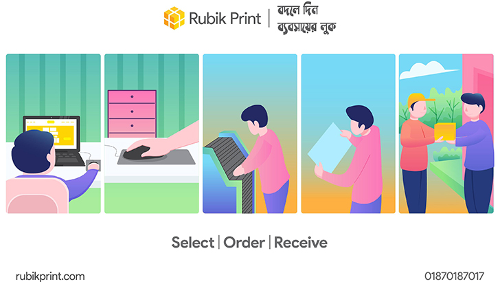 যাত্রা শুরু করল ডিজাইন এবং প্রিন্টিং ই-কমার্স ‘রুবিক প্রিন্ট’