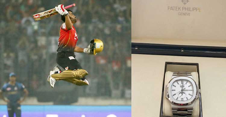 বিপিএলে শিরোপা জয়ী ইনিংস খেলে ঘড়ি উপহার পেলেন তামিম