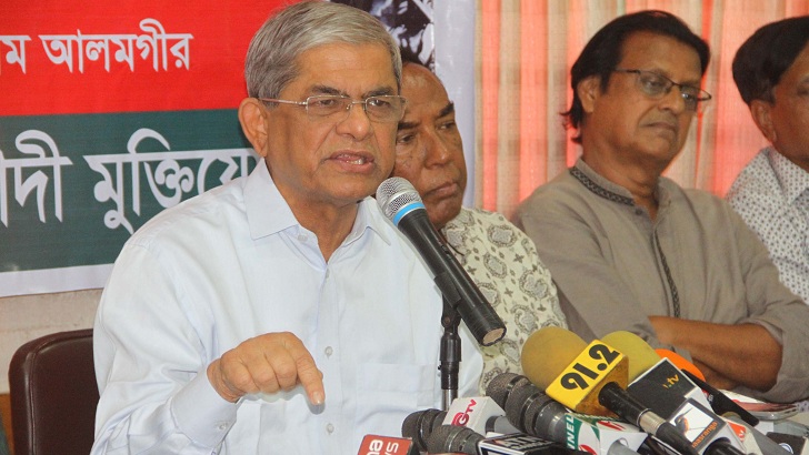 আ’লীগ গণতন্ত্রের ছদ্মবেশে জনগণকে ধোঁকা দিচ্ছে: ফখরুল