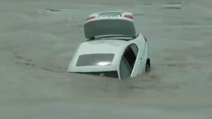 নদীতে নতুন বিএমডব্লিউ গাড়ি ফেলে দিলেন ব্যক্তি, ভিডিও ভাইরাল