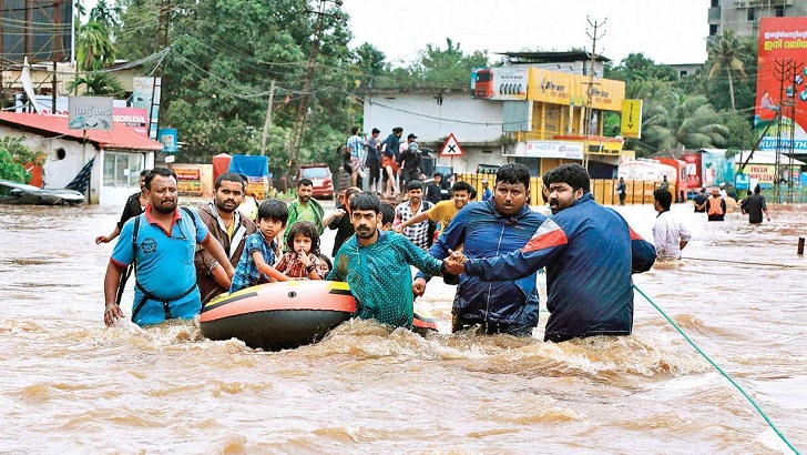 ভারতে প্রবল বর্ষণে ১৩৪ জনের প্রাণহানি