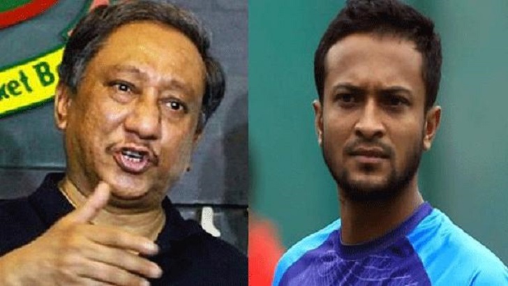 সাকিবের কারণে বিসিবির ক্ষতি ১০০ কোটি টাকা, দাবি পাপনের