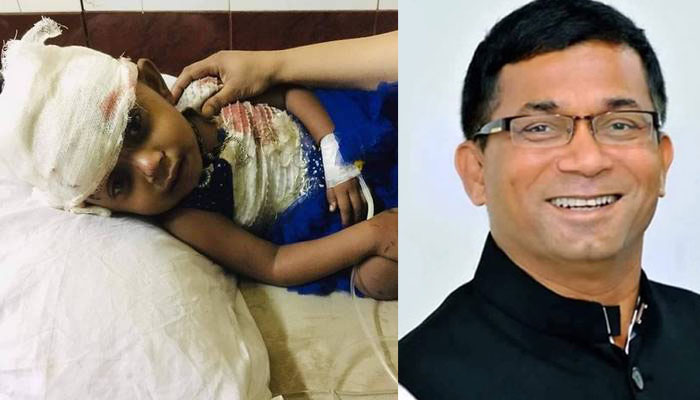 ট্রেন দুর্ঘটনা: মা হারানো সেই শিশু মাহিমার দায়িত্ব নিলেন উপমন্ত্রী শামীম
