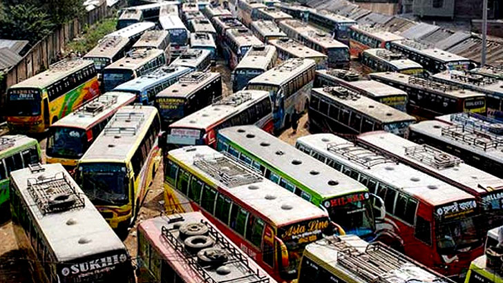 যশোর অঞ্চলের ১৮ রুটের পরিবহন শ্রমিকদের কর্মবিরতি