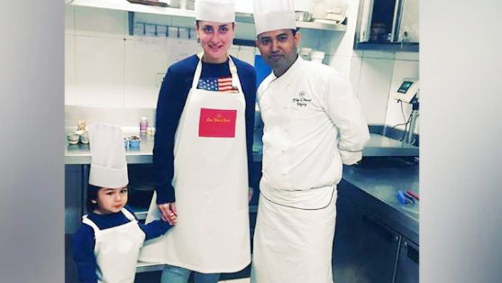 মায়ের জন্য আইসক্রিম বানাল তৈমুর, ছবি ভাইরাল