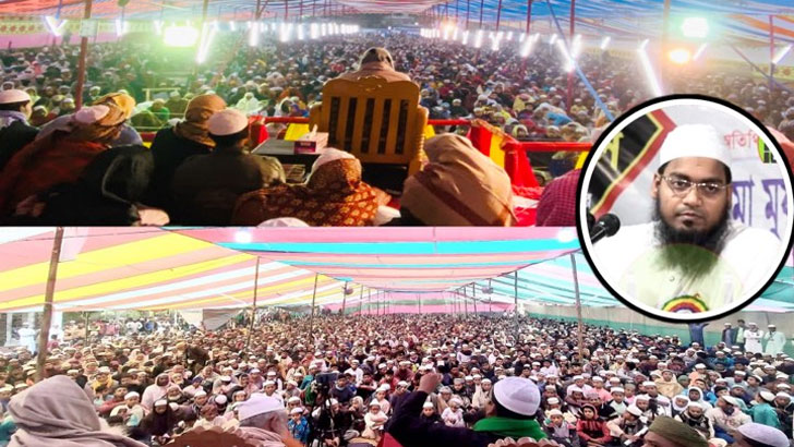 ফজর ও জোহরের পর হাবিবুর রহমান মিছবাহ’র মাহফিলে লাখো মানুষের ঢল