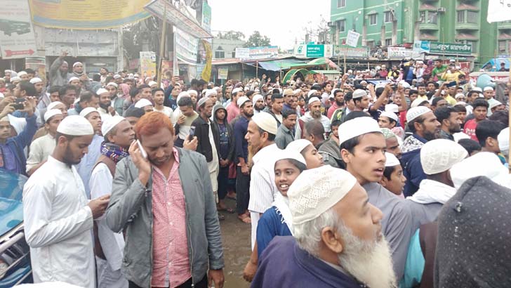 ভৈরবে আবুল বাশারের বিরুদ্ধে ধর্মপ্রাণ মানুষের সমাবেশ