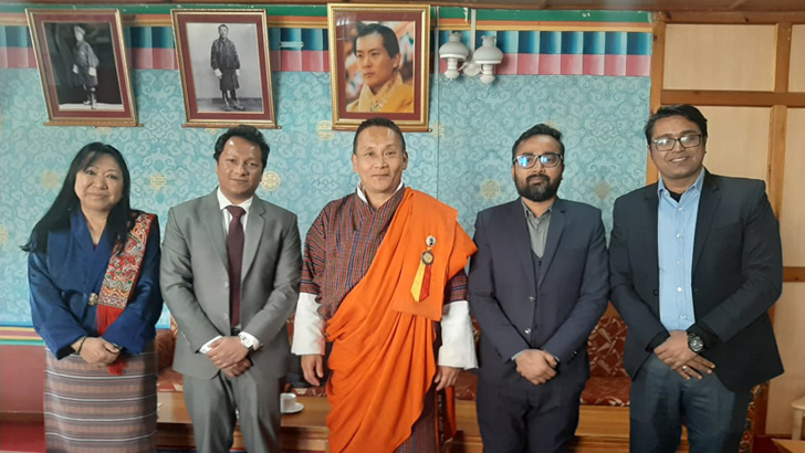 ভূটানের তথ্য ও যোগাযোগমন্ত্রীর সঙ্গে ড্রিম ৭১ এর বৈঠক