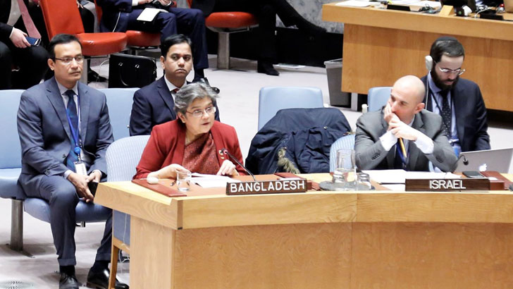 ফিলিস্তিনে ইসরাইলের অবৈধ স্থাপনা সরাতে নিরাপত্তা পরিষদকে আহ্বান বাংলাদেশের