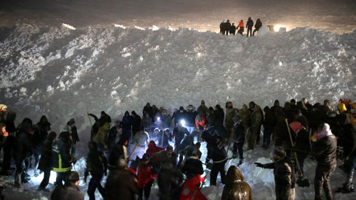 তুরস্কের ভ্যানপ্রদেশে তুষারধসে নিহত ৩৮