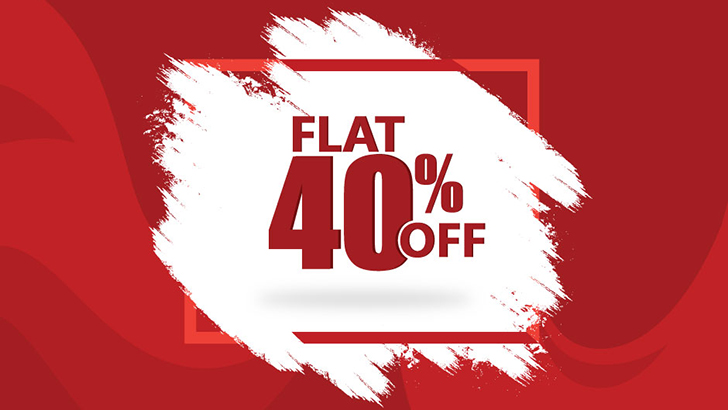 ক্যাটস আইয়ের চল্লিশে ৪০% মূল্যছাড়