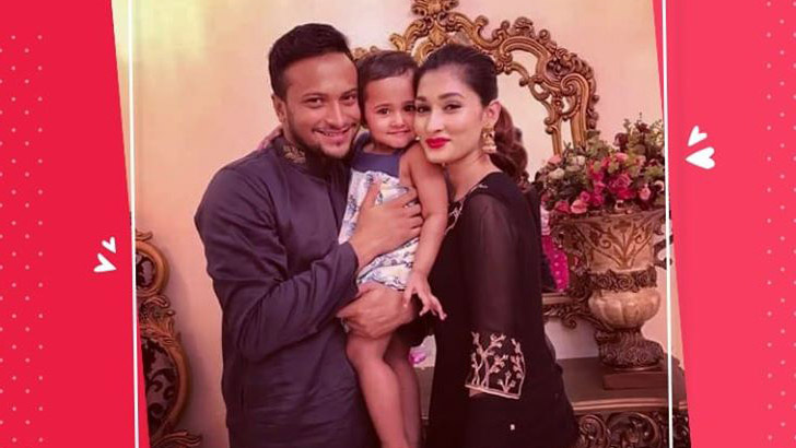 ভালোবাসা দিবসে স্ত্রী ও মেয়েকে নিয়ে সাকিবের আবেগঘন স্ট্যাটাস