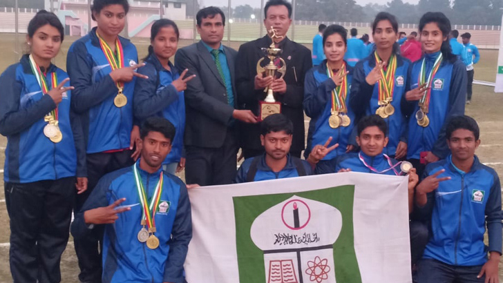 বঙ্গবন্ধু আন্তঃবিশ্ববিদ্যালয় অ্যাথলেটিক্সে চ্যাম্পিয়ন ইবি
