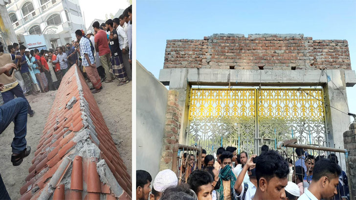 সিরাজগঞ্জে নির্মাণাধীন কলেজের গেট ধসে নিহত ৪