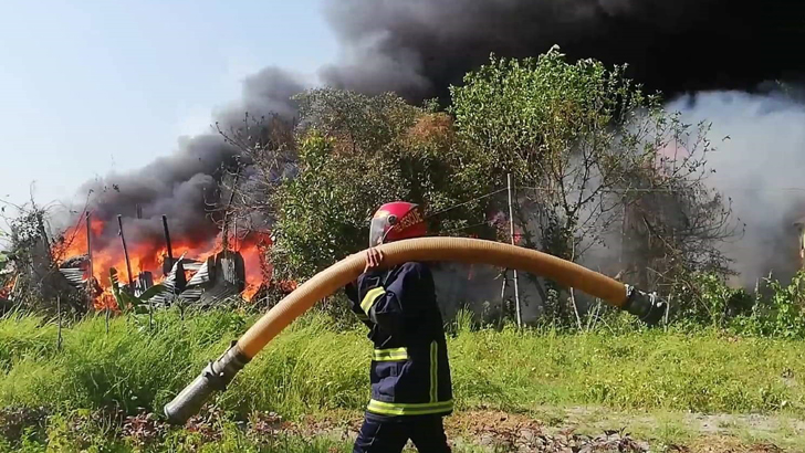 বন্দরে ঝোপঝাড় পরিষ্কারের আগুনে দুটি তুলার কারখানা ভস্মীভূত