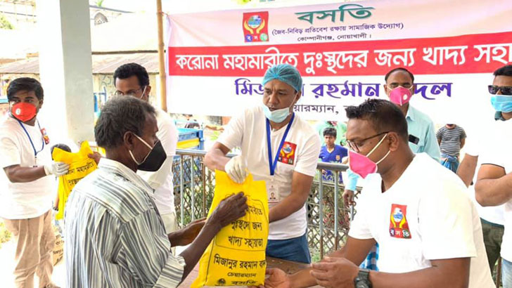 কোম্পানীগঞ্জে ৩ হাজার পরিবারের মাঝে খাদ্যসামগ্রী বিতরণ