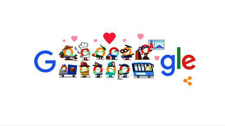 করোনা যুদ্ধের সৈনিকদের আরও একবার কুর্নিশ গুগলের