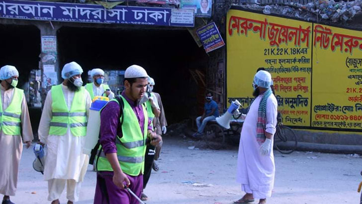 করোনায় মৃতদের দাফনে সারা দেশে ইকরামুল মুসলিমীনের বিশেষ টিম