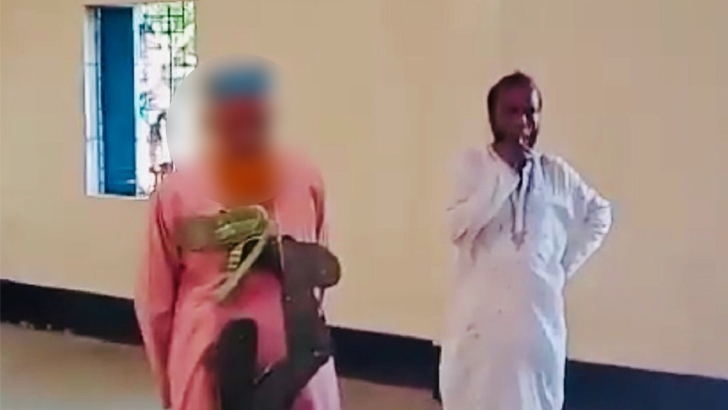 বরিশালে ইমামকে জুতার মালা পরিয়ে লাঞ্ছনা