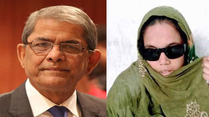 গুলিতে দুচোখ হারানো তৃণমূল নেত্রীর খোঁজ নিলেন মির্জা ফখরুল