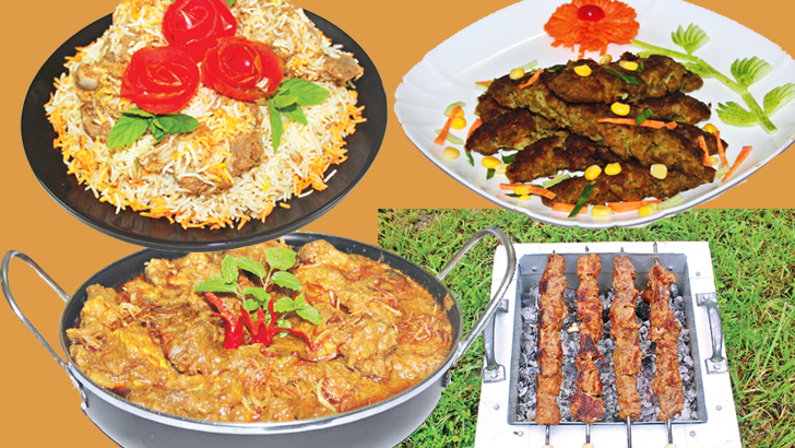 মুঘল বিরিয়ানি, কুবিদেহ পার্শিয়ান কাবাব, বিফ বটি কাবাব ও মেজবানি বিফ