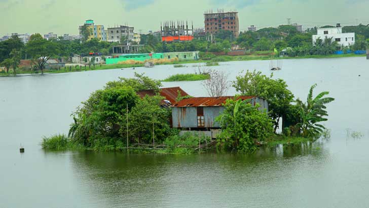 মিরপুর ডেমরা টঙ্গীতে বানের পানি