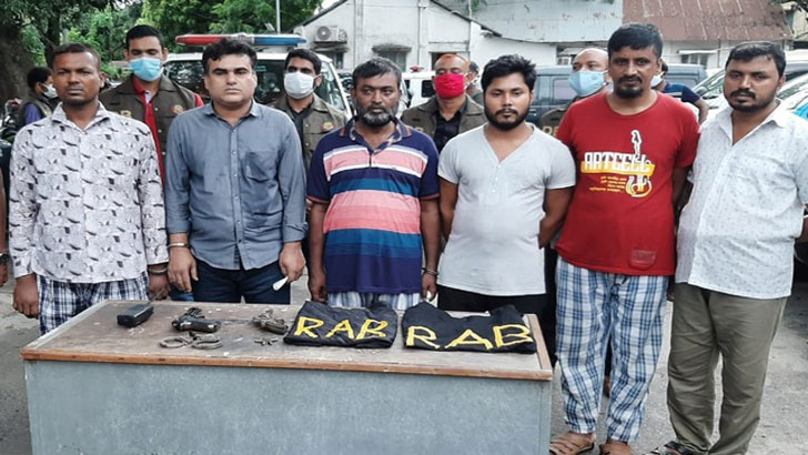 র‌্যাব পরিচয়ে খুন-ডাকাতি, চক্রের ৬ সদস্য গ্রেফতার