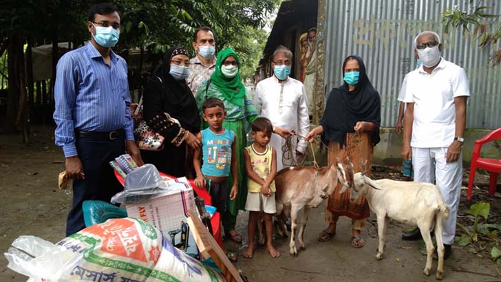 কিডনি রোগে মারা যাওয়া সোহাগের পরিবারের পাশে ইউএনও