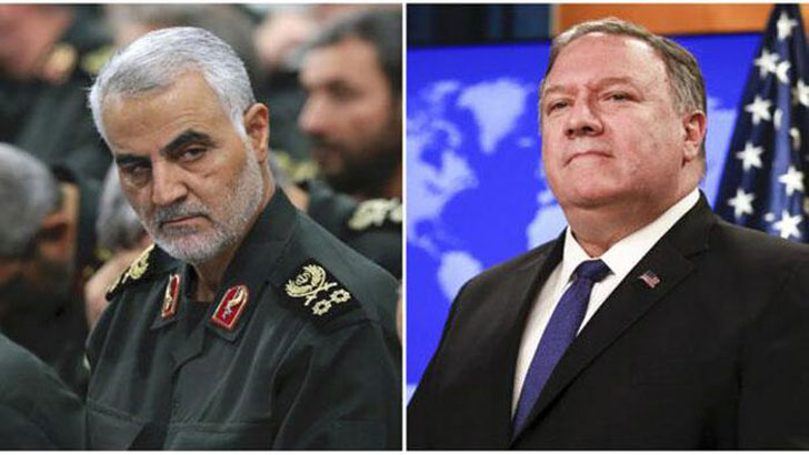 সোলাইমানিকে হত্যার পক্ষে সাফাই পম্পেওর