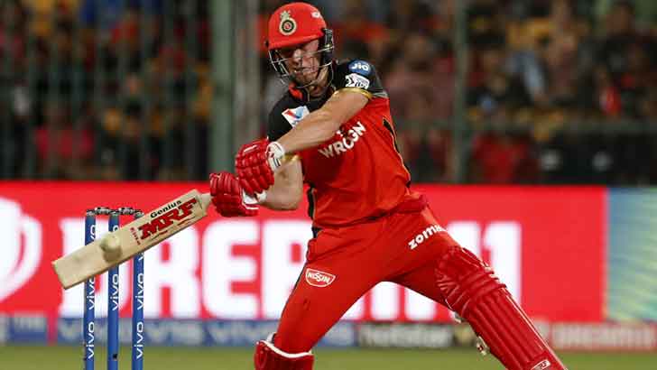 ডি ভিলিয়ার্স ঝড়ে বেঙ্গালুরুর সংগ্রহ ১৬৩