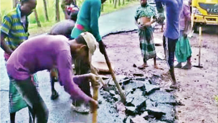 কাজ শেষ না করেই পুরো বিল তুলে নিয়ে গেছেন ঠিকাদার