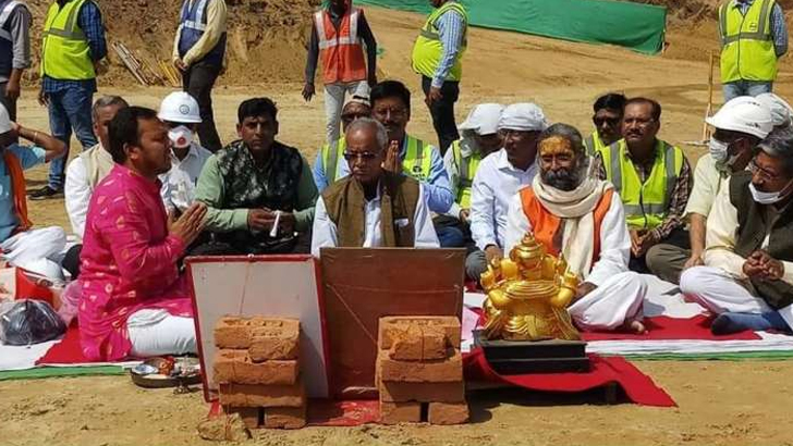 অযোধ্যায় রামমন্দিরের ভিত্তি স্থাপন শুরু