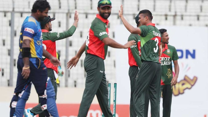 ক্যাচ মিসের মহড়ায় বাংলাদেশকে বড় টার্গেট দিল শ্রীলংকা