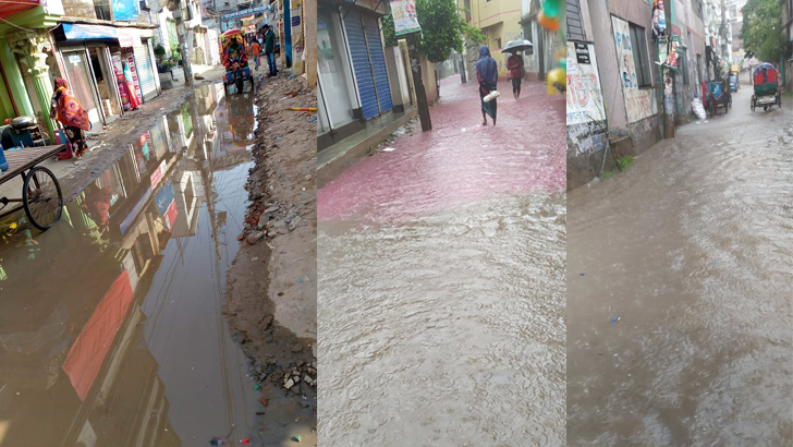 উত্তরখান ও দক্ষিণখানের ভাঙাচোরা সড়কে জনদুর্ভোগ চরমে