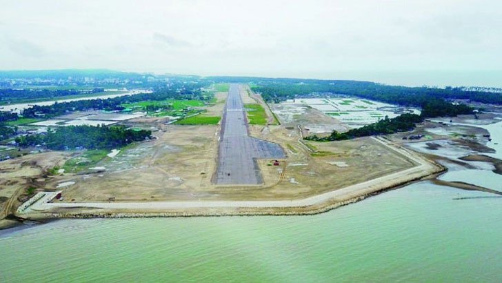 কক্সবাজার বিমানবন্দর রানওয়ের সম্প্রসারণ কাজের উদ্বোধন 