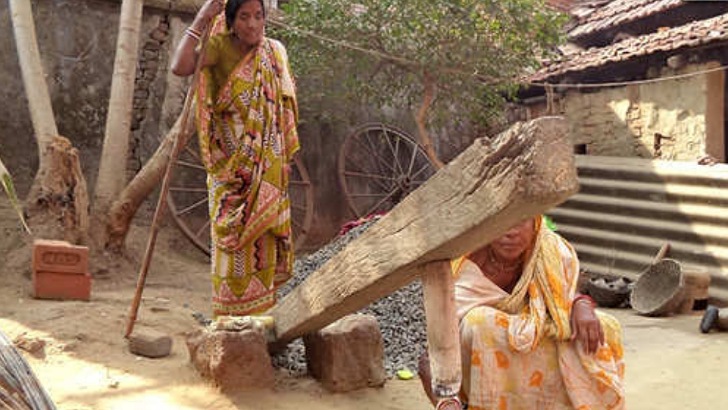 হারিয়ে যাচ্ছে ঢেঁকি