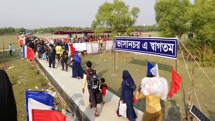ভাসানচর থেকে পালাতে গিয়ে ২৪ রোহিঙ্গা আটক