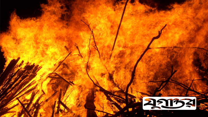 বেগমগঞ্জের বাজারে ভয়াবহ আগুন