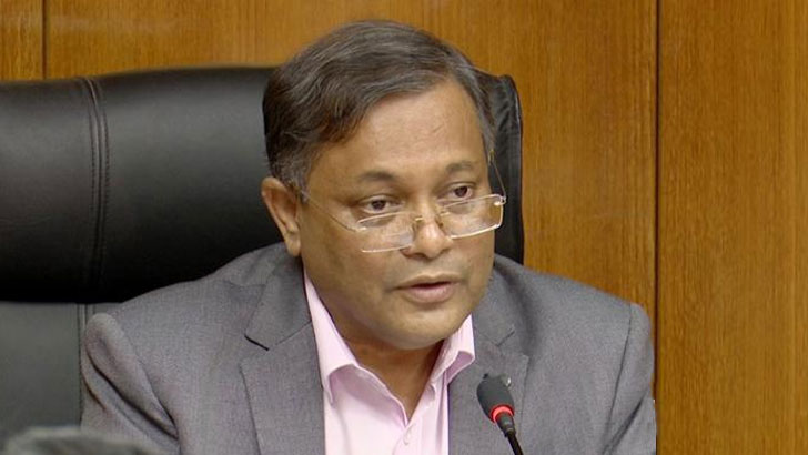 মুরাদ হাসানের সুস্থতা ও মঙ্গল কামনা করি: হাছান মাহমুদ
