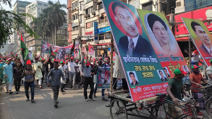 বিএনপির বিজয় র‌্যালিতে খালেদা জিয়ার মুক্তির দাবি 