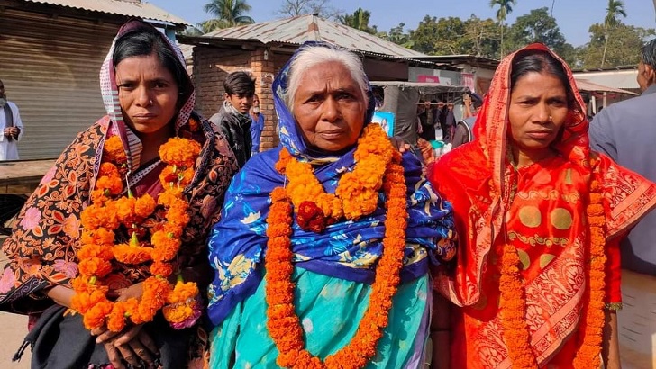 মায়ের পর এবার একসঙ্গে তিন মেয়ে মেম্বার নির্বাচিত