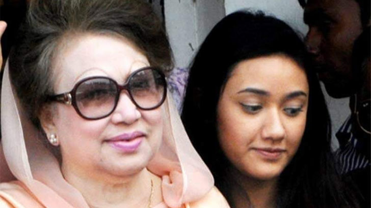 খালেদা জিয়াকে দেখতে ঢাকায় কোকোর বড় মেয়ে