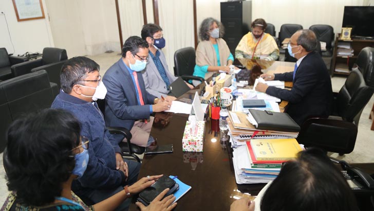 ইউনিসেফ প্রতিনিধি দলের রাবি সফর