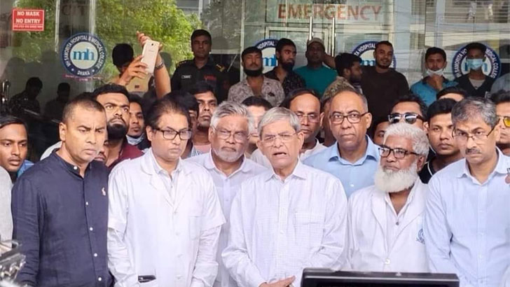 ‘হামলাকারী সন্ত্রাসীদের’ অবিলম্বে গ্রেফতার করুন: ফখরুল
