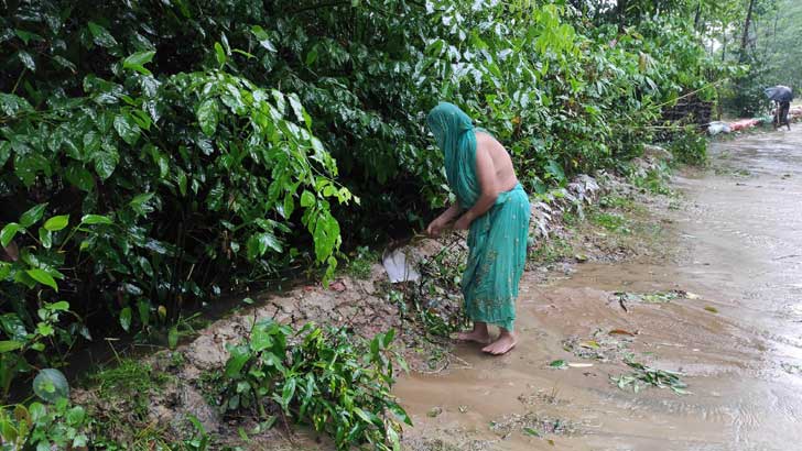 নবীগঞ্জে বন্যায় হুমকির মুখে বিবিয়ানা গ্যাস-বিদ্যুৎ কেন্দ্র