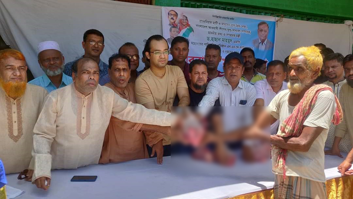 তথ্যমন্ত্রীর উদ্যোগ ৪ শতাধিক দুস্থ মানুষ পেল গরুর মাংস