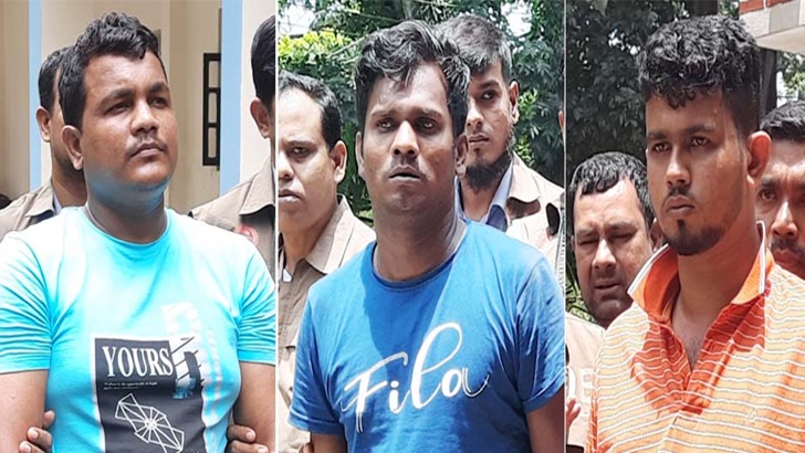 বাসে ডাকাতি ও ধর্ষণ: আদালতে জবানবন্দি দেওয়ার পর ৩ আসামি কারাগারে